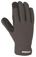 25D668 Lady&#39;s Driver Gloves, M, Gray/ Black, Pr