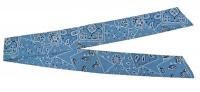 25F550 Head Band/Neck Tie, Blue Western