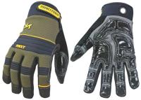 25K901 Mechanics Gloves, Rope Work, Green, XL, PR