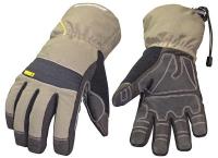 25K918 Cold Protection Gloves, Small, Gry/Grn, Pr