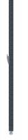26G826 Shelf Post, QuikSlot, 64 in. H, Black, PK4