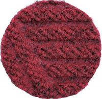 26G882 Entrance Mat, PET Poly Fiber, Red, 4x3ft