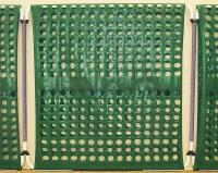 26L003 Barrier System, Green, 48 x 4 x 48 In