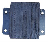 26W579 Dock Bumper, Rubber, H 10 x D 6 x W 14