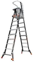 26W730 Adjustable Platform Ladder, 14 ft., IAA