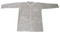 26W795 Lab Coat, Polypropylene, White, M, PK 25