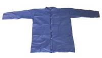 26W851 Lab Coat, Polypropylene, Blue, M, PK 25