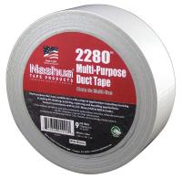 26W993 Duct Tape, 48mm x 55m, 9 mil, White