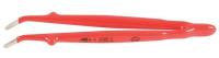 26X266 Insulated Tweezers, Angled Blunt, 8 In