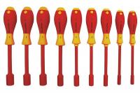 26X274 Insulated Nut Driver Set, 1000V, Rnd, 9 Pc