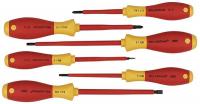 26X288 Screwdriver Set, Insulated, SL, PH, SQ, 6 Pc