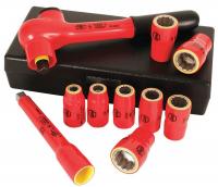 26X320 Insulated Socket Set, 3/8 In Dr, 10 Pc