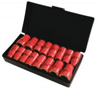 26X322 Insulated Socket Set, 3/8 In Dr, 16 Pc