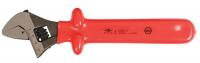 26X329 Insulated Adjustable Wrench, 8 in., Red