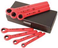 26X332 Insulated Ratchet Wrench Set, Metric, 7 Pc