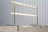 26X344 Guardrail, Yellow, Alloy Steel, 51 In. H