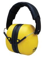 26X627 Ear Muffs, Foldable, Yellow, 25dB