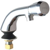 26Y183 Metering Faucet, Spout Length 4-1/8 In