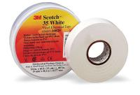 2A228 Electrical Tape, 3/4 x 66 ft, 7 mil, White