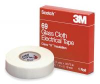 2A458 Electrical Tape, 3/4 x 66 ft, 7 mil, White