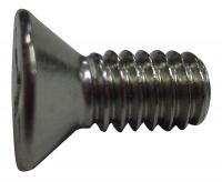 2AA54 Mach Scr, Flat, SS, 4-40x1/4 L, Pk100