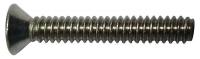 2AA82 Mach Scr, Flat, SS, 6-32x5/16 L, Pk100