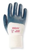 2AD87 Coated Gloves, 8-1/2/M, Blue/White, PR