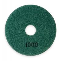 2AHX6 Polishing Pad, Dark Green 1000 Grit, 4 In
