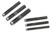 2AJK8 Hollow Punch Set, 3/16 To 1/2 In, 6 Pc