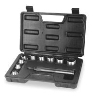 2AJL1 Gasket Punch Set, 1/4 To 1 In, 10 Pc