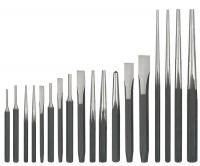 2AJL7 Punch and Chisel Set, 18 Pc