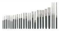 2AJL8 Punch and Chisel Set, 26 Pc