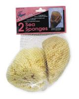 2AJU5 Natural Sea Wool Sponge, 5-1/2&quot;, PK2
