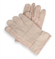 2AP57 Hot Mill Gloves, White, Men&#39;s L, PR