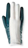 5AF15 Canvas Gloves, Nitrile, 9, Blue/White, PR