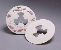 2AXT7 Disc Pad Face Plate, 5 In Dia, Soft, PK10