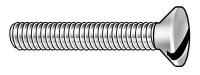 2BU45 Mach Screw, Oval, 6-32 x 1 L, PK 100