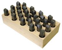2CDY4 Letter Set, 1/8 In. H, Steel