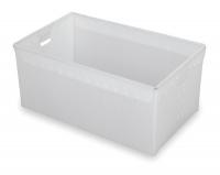 2CEV9 Nestable Tote, L 30 5/8, Natural, PK3