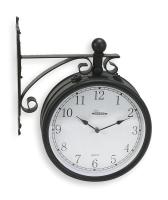 2CHY4 Clock, Rnd, Anlg, 11 1/4in, Wall, Blk
