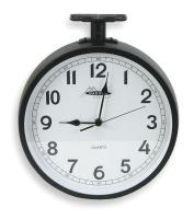 2CHY6 Clock, Rnd, Anlg, 11 5/8in, Ceiling, Blk