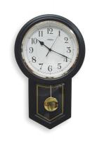 2CHZ5 Pendulum Clock, Analog, Blk