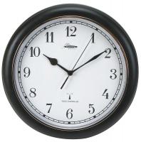 2CJA3 Clock, Round, Radio Control, 12in, Blk