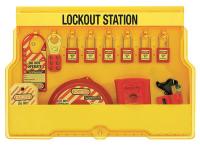 2CJL6 Lockout Station, 6 Thermoplastic Padlocks