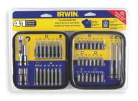 2CJR1 Screwdriving Bit Set, 1/4 In Shank, 41 Pc