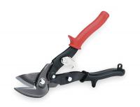 2CJY9 Offset Aviation Snips, Left, Red, 10 3/4 In