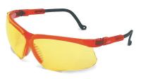 2CVF8 Safety Glasses, Amber, Scratch-Resistant