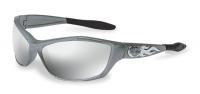 2CVH5 Safety Glasses, Silver Mirror Lens