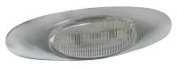 2CVZ3 Lamp, Chrome Bezel, LED, MicroNova, Red