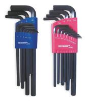 2CYC4 Hex Key Set, 0.05 - 3/8 In., 1.5 - 10mm